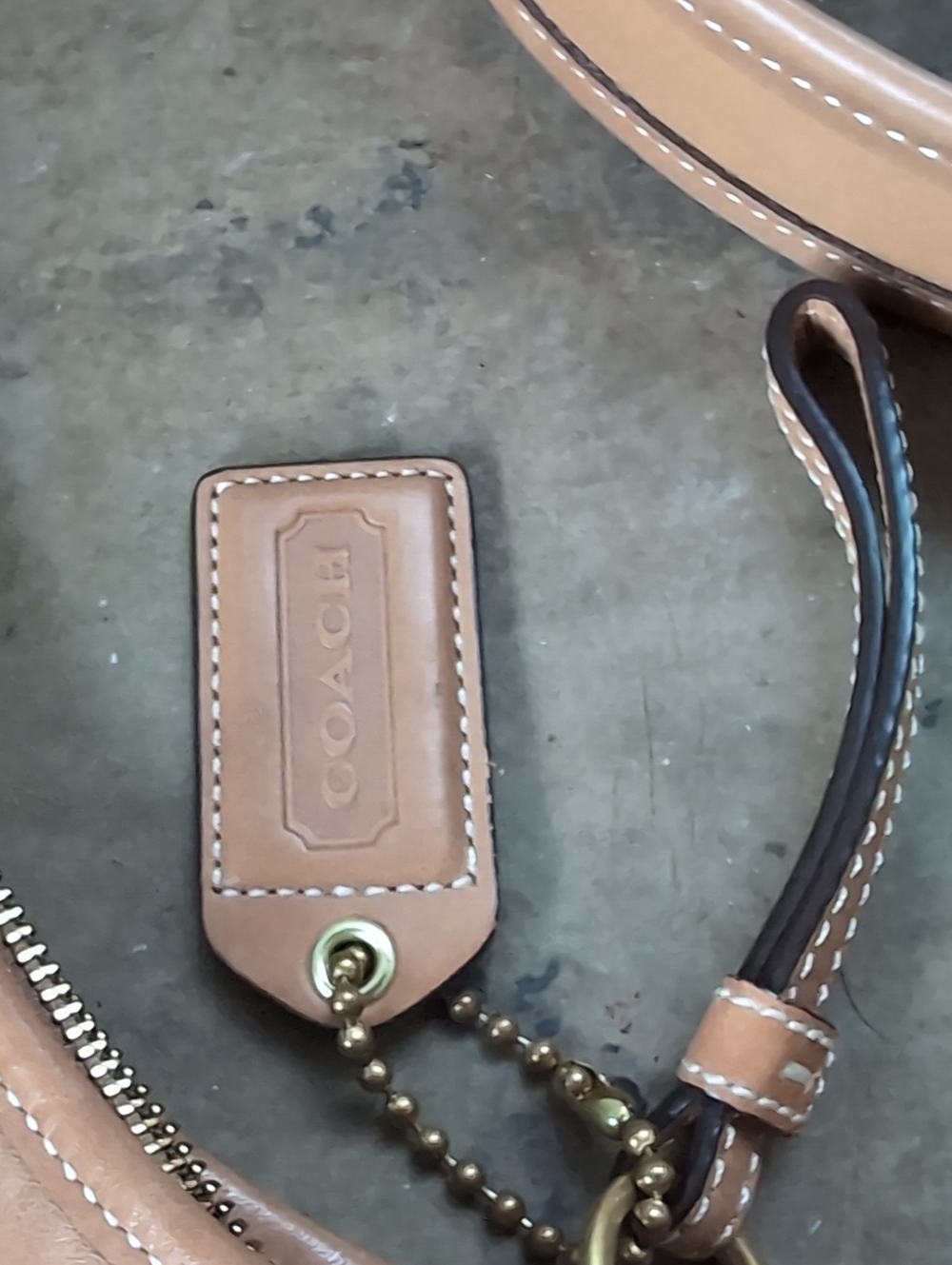 Coach Caramel Leather Shoulder Bag - Picture 6 of 13